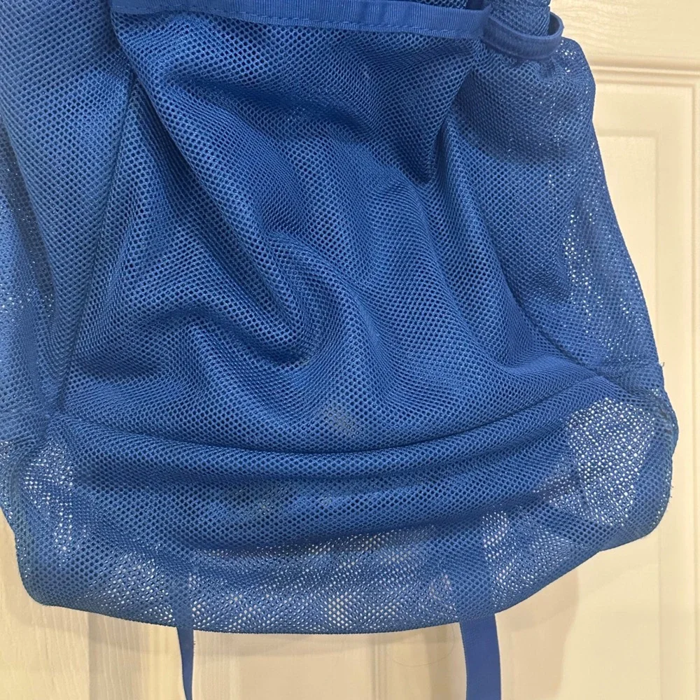 Nike Mesh Backpack Royal Blue White Swoosh Logo Gym School Bag